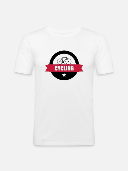 Cycling - T-shirt près du corps Homme - blanc