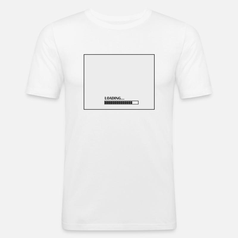 Loading Page - Männer Slim Fit T-Shirt - Weiß