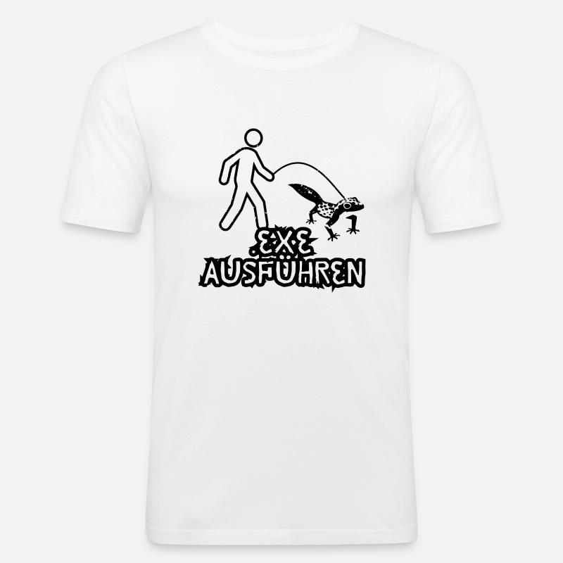 informatik geschenk lustig - Männer Slim Fit T-Shirt - Weiß
