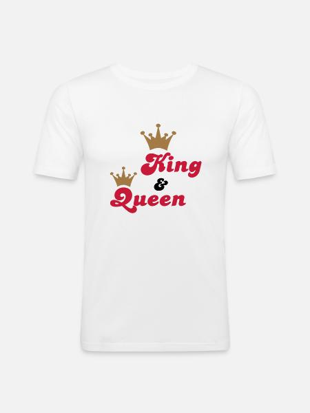 wedding - Men's Slim Fit T-Shirt - white