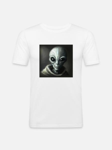 Alien - Men's Slim Fit T-Shirt - white
