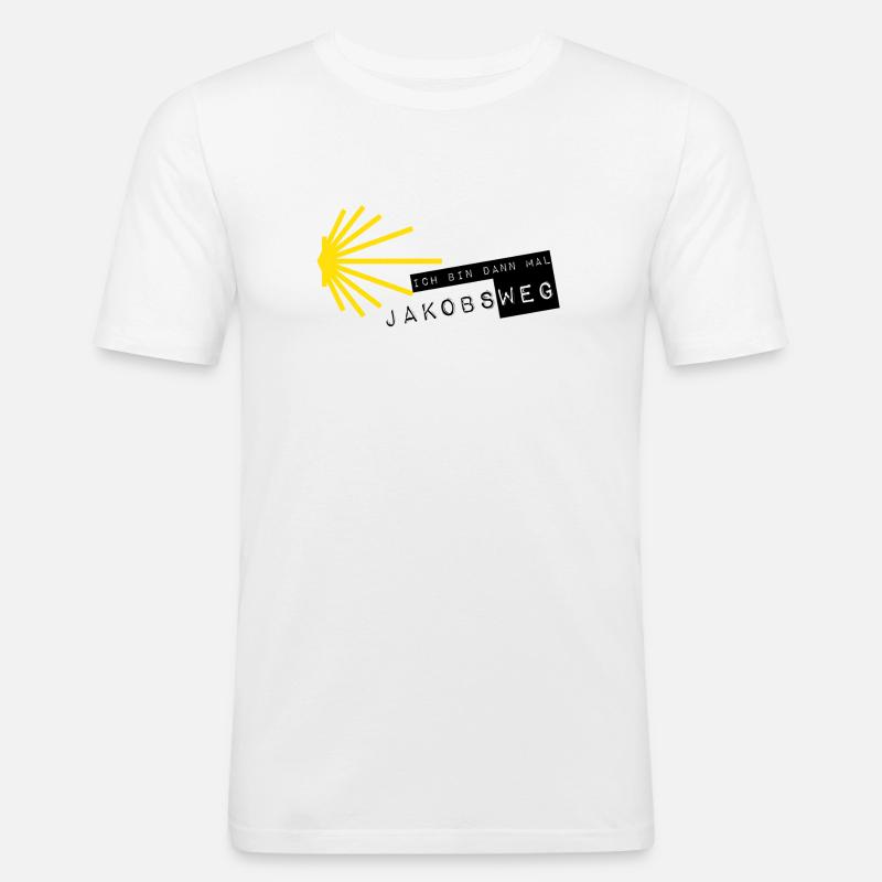 Ich bin dann mal weg - Männer Slim Fit T-Shirt - Weiß
