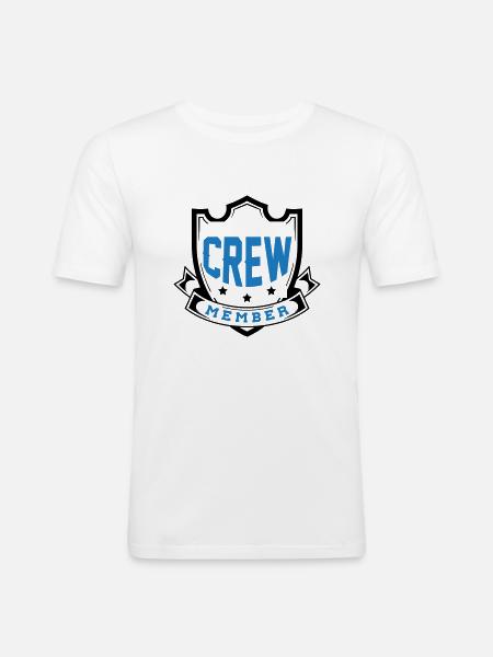 membre d’équipage - T-shirt près du corps Homme - blanc