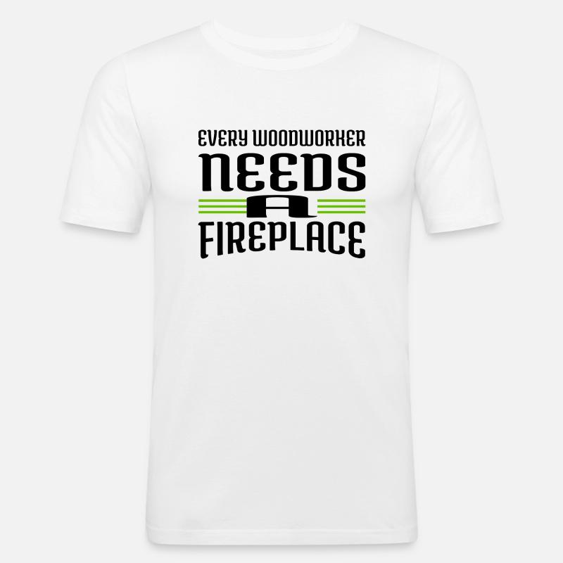 jackhammer apprentice birthday present - Männer Slim Fit T-Shirt - Weiß
