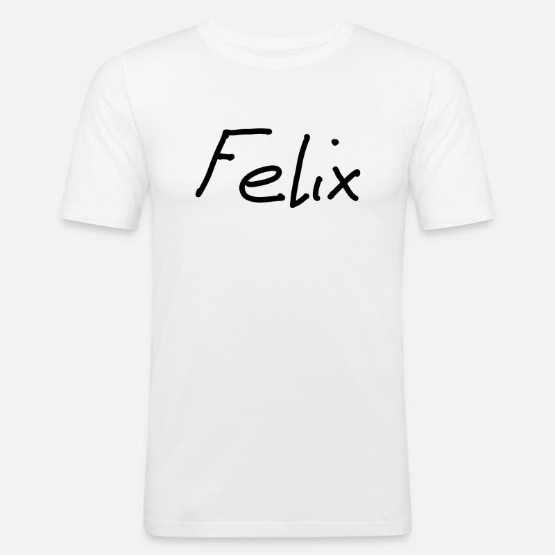 Felix - Männer Slim Fit T-Shirt - Weiß