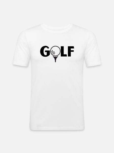 golf - Men's Slim Fit T-Shirt - white