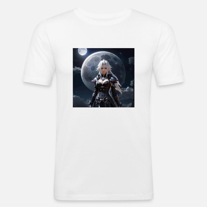 AI 3D Version 47 - Männer Slim Fit T-Shirt - Weiß