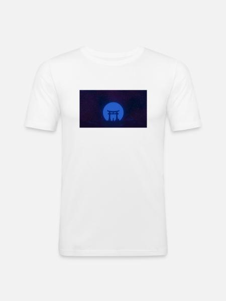 Tori Gate in  - Men's Slim Fit T-Shirt - white