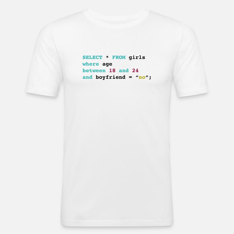 Programmierer witzig - Männer Slim Fit T-Shirt - Weiß