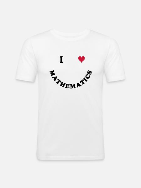 Mathématiques - T-shirt près du corps Homme - blanc