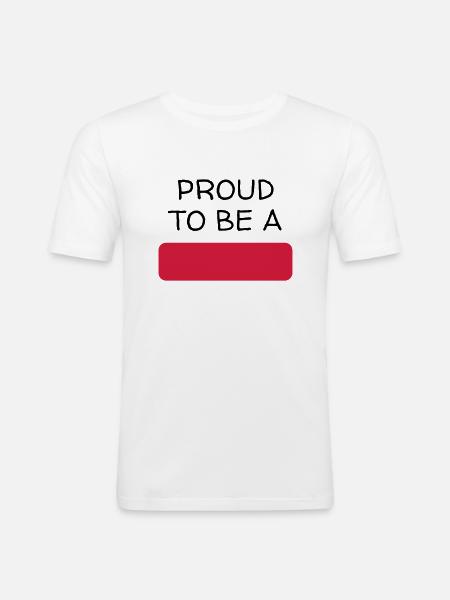 Customize it ! / Anpassen / Personnaliser - Men's Slim Fit T-Shirt - white