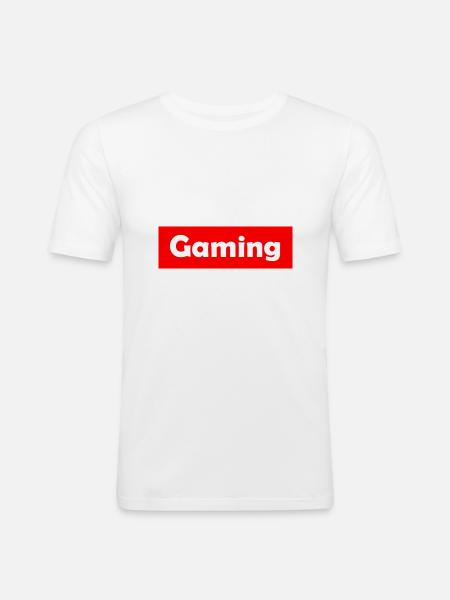 Jeux - T-shirt près du corps Homme - blanc