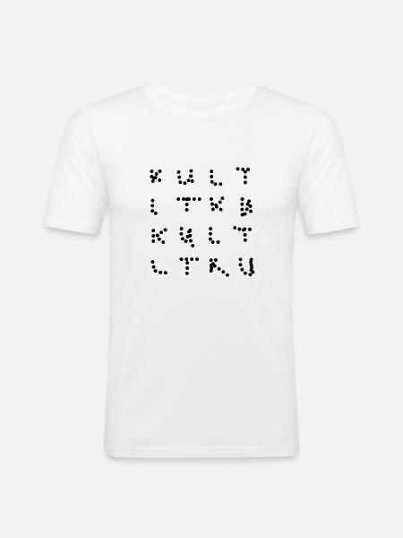 cult - Men's Slim Fit T-Shirt - white