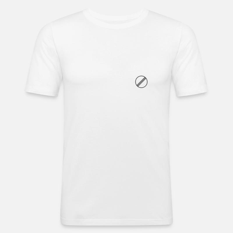 No Limit small - Männer Slim Fit T-Shirt - Weiß