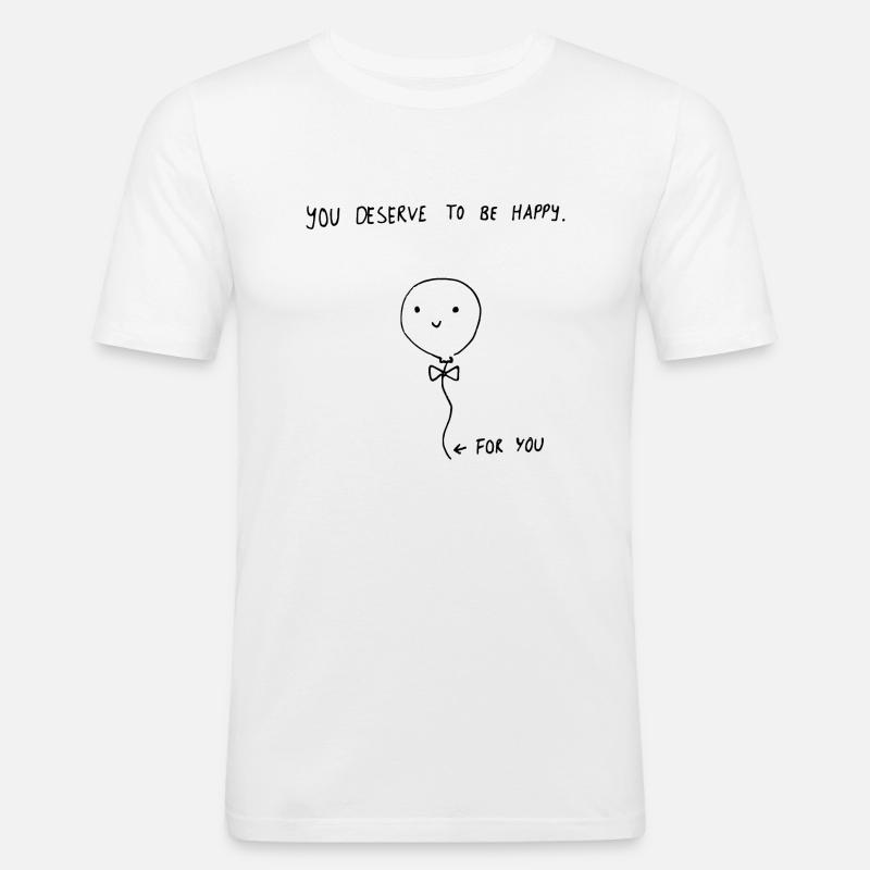 Liebe Freundschaft Partner - Männer Slim Fit T-Shirt - Weiß