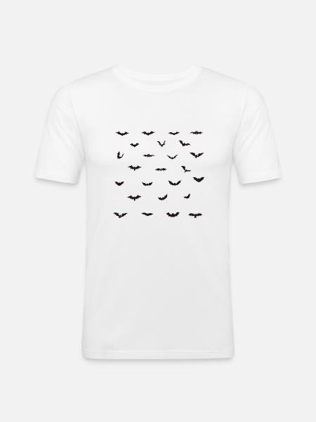 Halloween Bats Bundle 02 - Men's Slim Fit T-Shirt - white