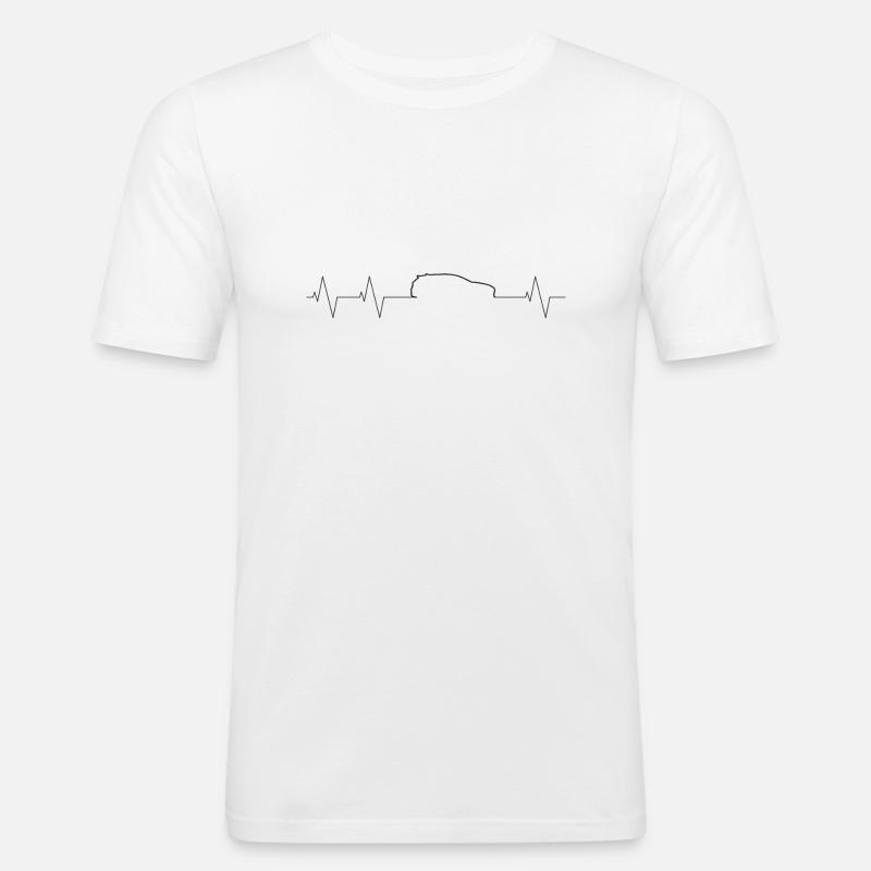 Herzschllag Puls i30N Hatchback - Männer Slim Fit T-Shirt - Weiß