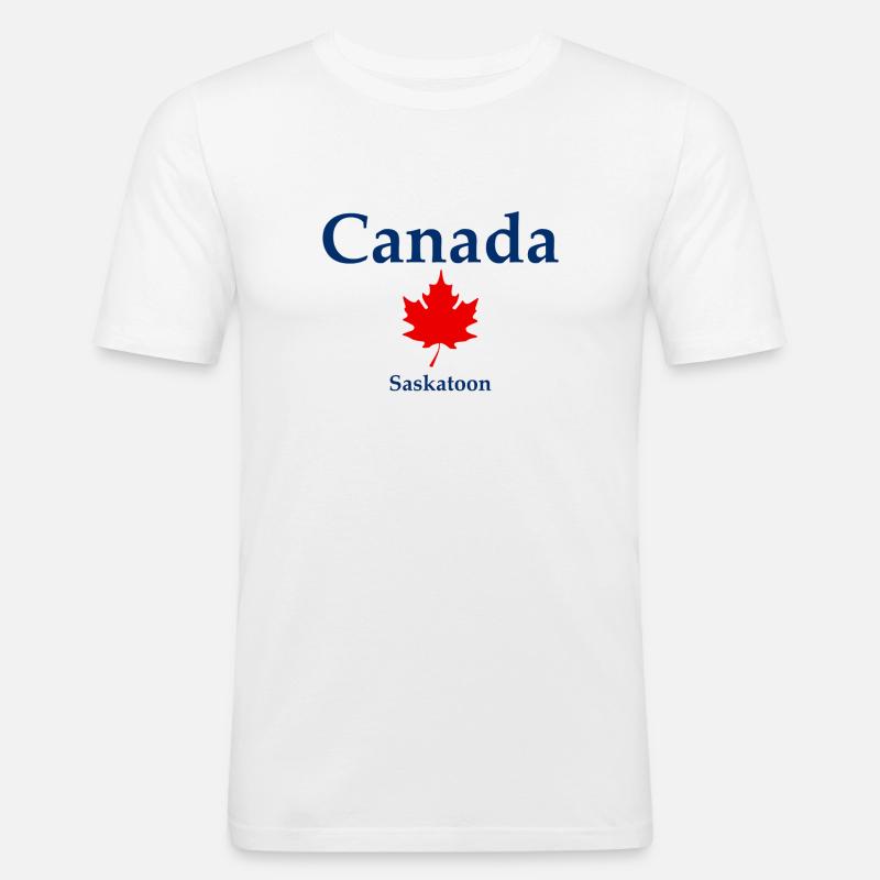 Saskatoon - Saskatchewan - Canada - Kanada - Männer Slim Fit T-Shirt - Weiß