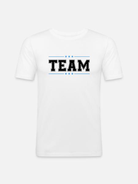 Team 02 - Men's Slim Fit T-Shirt - white