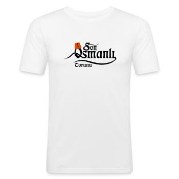 Son Osmanli Torunu - Männer Slim Fit T-Shirt - Weiß - Vorne - Nik (191cm)