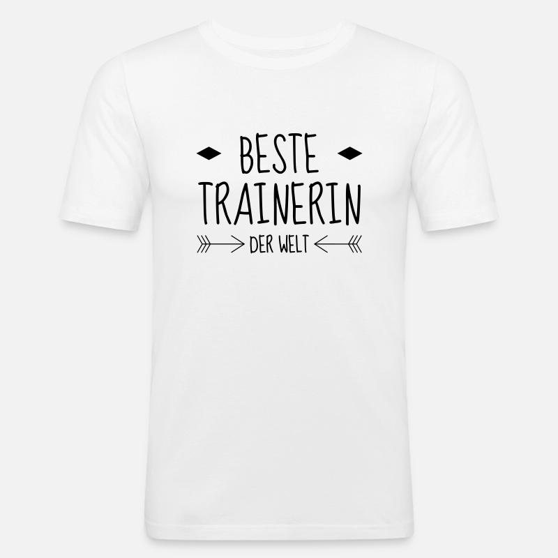 Coach / Coaching / Trainer / Sport - Männer Slim Fit T-Shirt - Weiß
