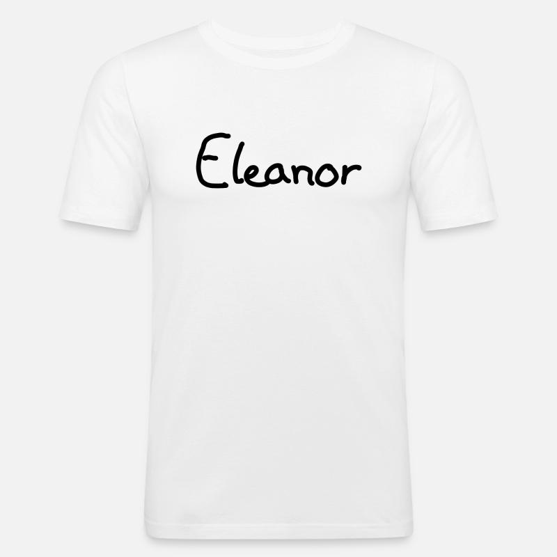 Eleanor - Männer Slim Fit T-Shirt - Weiß