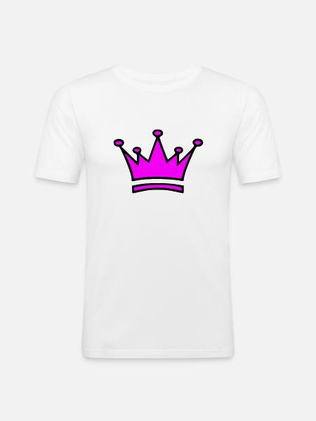 KRONE - Männer Slim Fit T-Shirt - Weiß