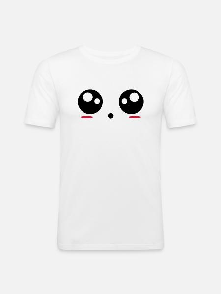 Eyes - Men's Slim Fit T-Shirt - white