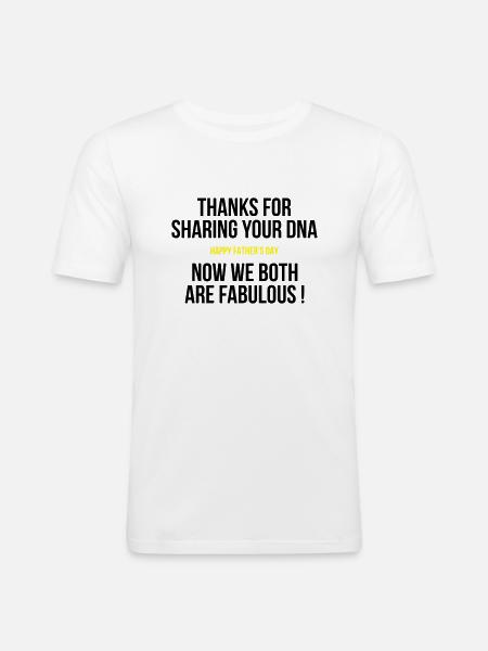 Father's Day - Men's Slim Fit T-Shirt - white