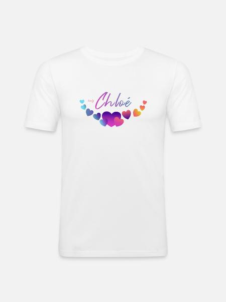 Chloé Chloe Birthday - Men's Slim Fit T-Shirt - white