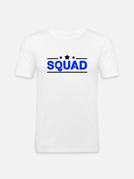 Squad - Men's Slim Fit T-Shirt - white