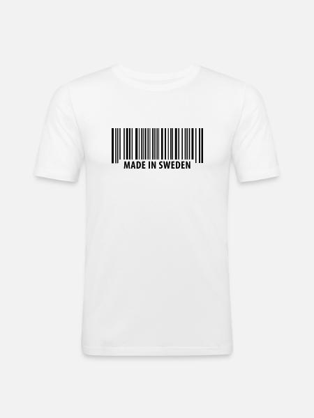 Made in Sweden - Men's Slim Fit T-Shirt - white