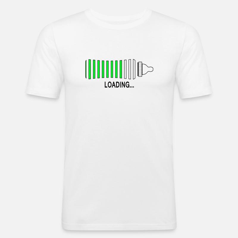 loading - Men's Slim Fit T-Shirt - white