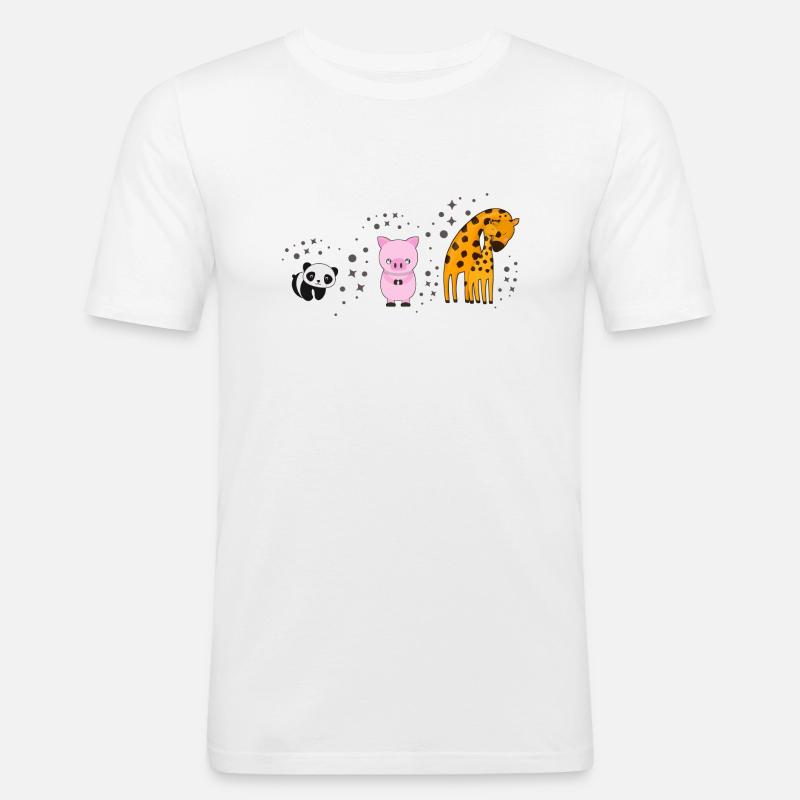 Evolution - Animals - Men's Slim Fit T-Shirt - white