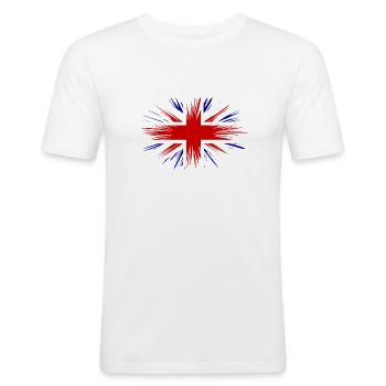 Union Jack - Men's Slim Fit T-Shirt - white - Front - Nik (191cm)