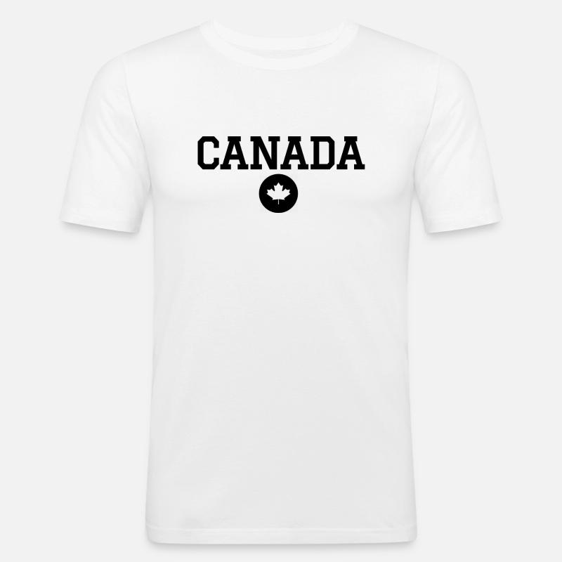 CANADA - Maple Leaf - Men's Slim Fit T-Shirt - white
