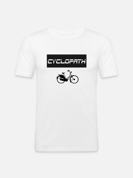 CYCLOPATH gift idea - Men's Slim Fit T-Shirt - white