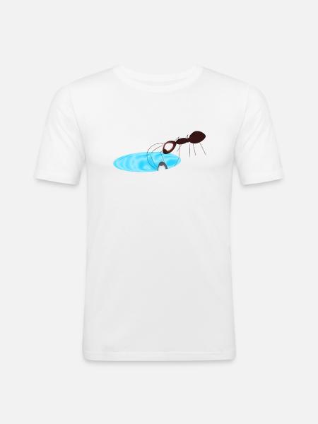 Ant - Men's Slim Fit T-Shirt - white