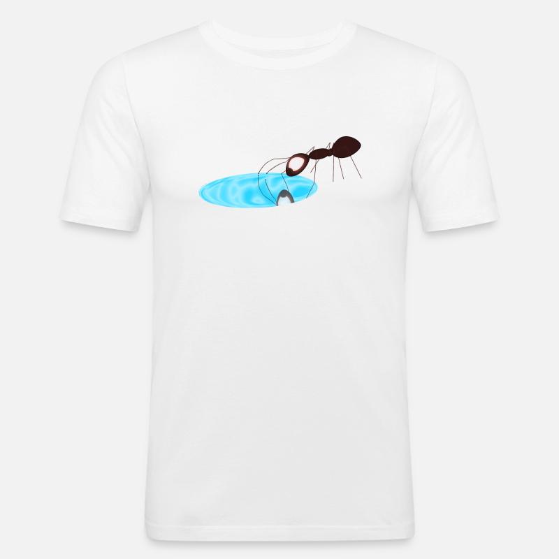 Ant - Men's Slim Fit T-Shirt - white