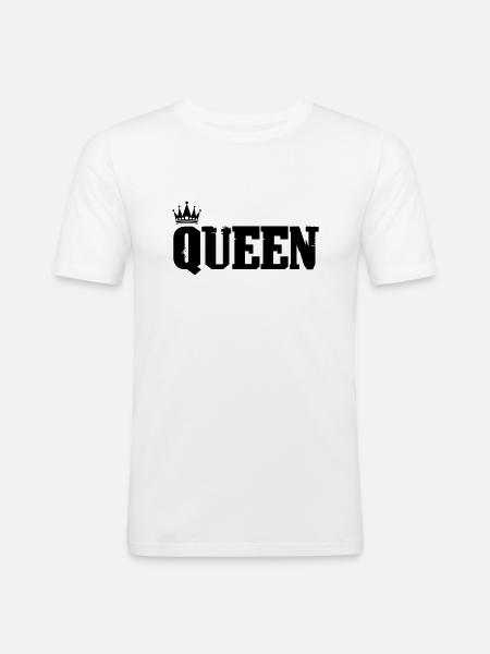 Queen - Men's Slim Fit T-Shirt - white