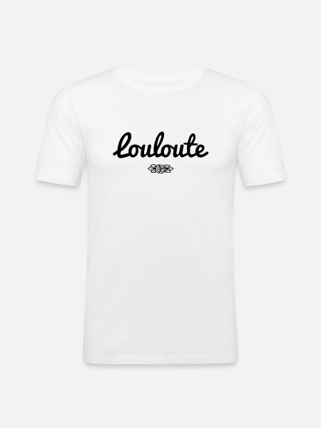 Louloute - T-shirt près du corps Homme - blanc