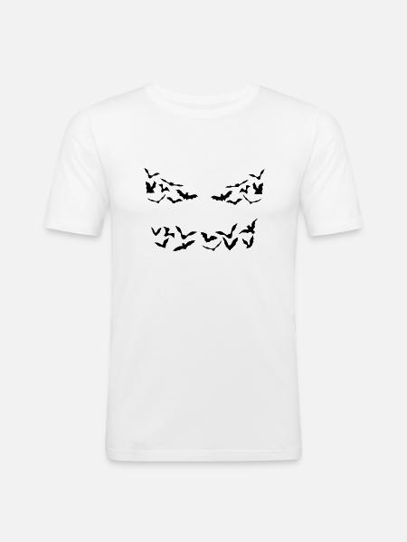 Bats - Men's Slim Fit T-Shirt - white