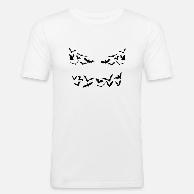 Fledermaus, Fledermäuse, Vampir Monster - Männer Slim Fit T-Shirt - Weiß