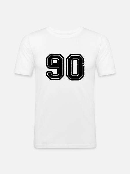 90 - Men's Slim Fit T-Shirt - white