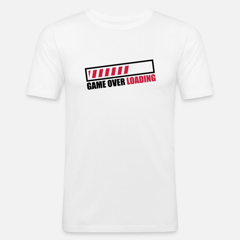 game_over_loading_c2 - Men's Slim Fit T-Shirt - white