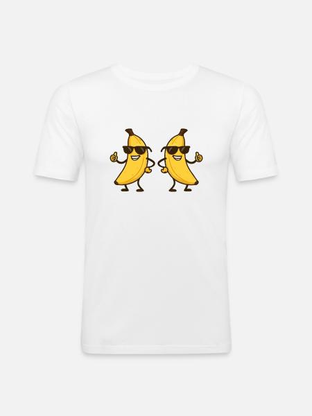Babane Comic Cool 2 - Men's Slim Fit T-Shirt - white