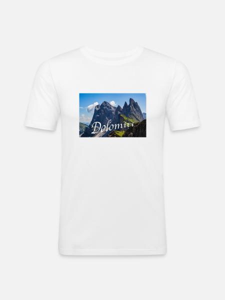 Dolomiti - Men's Slim Fit T-Shirt - white