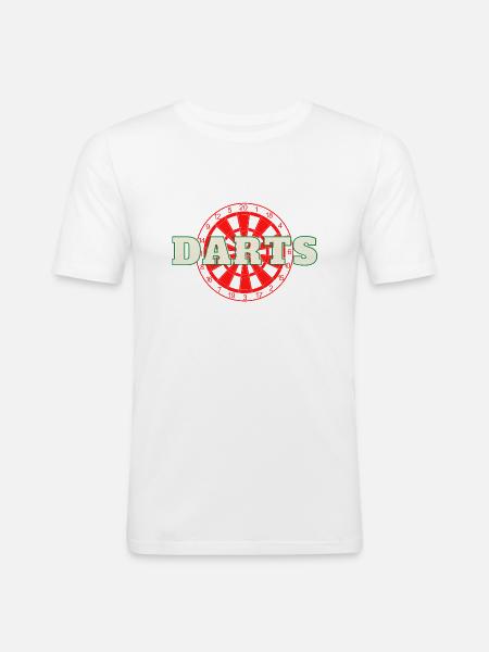 180 5 - Männer Slim Fit T-Shirt - Weiß