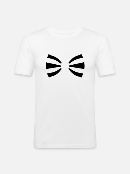 Binden - Männer Slim Fit T-Shirt - Weiß