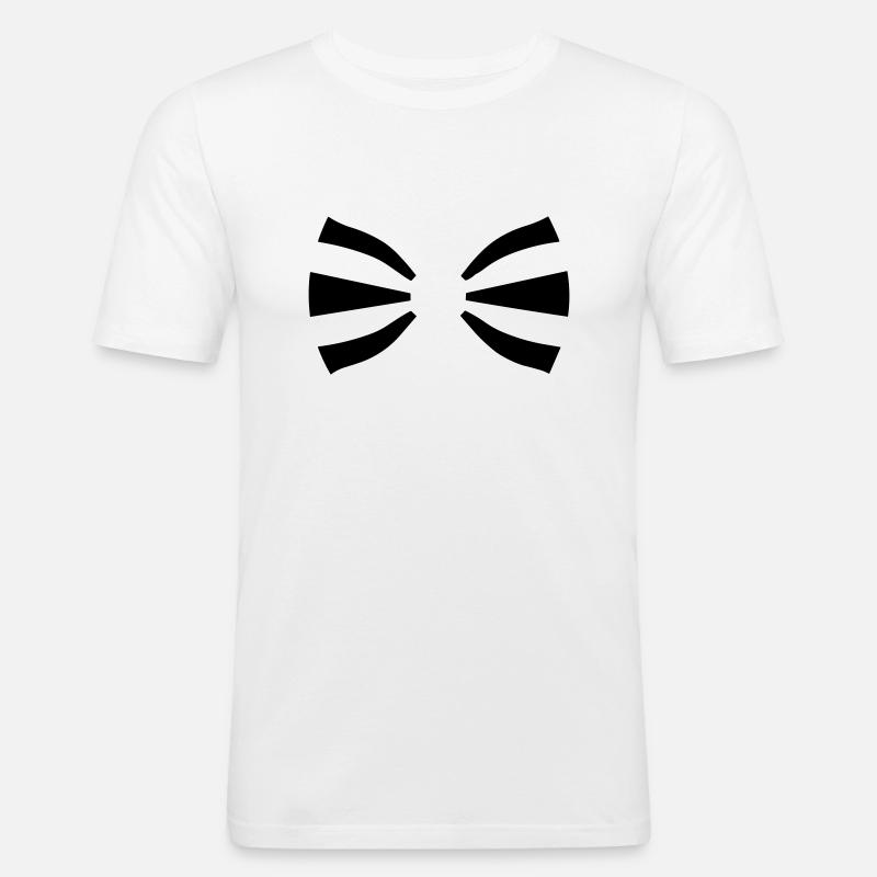 Tie - Men's Slim Fit T-Shirt - white